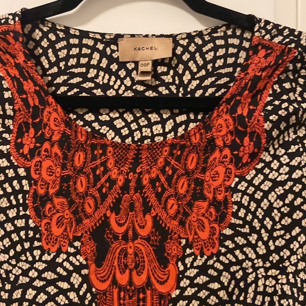 Silk Anthropologie Kachel drop waist dress with small side pockets - Picture 2 of 7